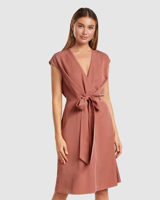 Forever New Channa Tie Detail Midi Dress