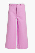 Thumbnail for your product : Rhode Resort Ruby cotton-canvas wide-leg pants