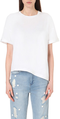 Mo&Co. Cotton and linen-blend t-shirt