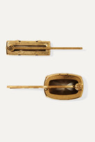 Thumbnail for your product : Jennifer Behr Set Of Two Gold-tone Crystal Hair Slides