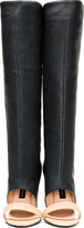 Thumbnail for your product : Jerome Dreyfuss Navy Embossed Lambskin Tejus Ella Boots