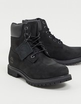 Thumbnail for your product : Timberland 6 inch premium lace up flat boots in black