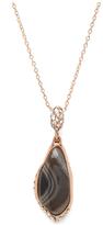 Thumbnail for your product : Alexis Bittar Custom Cut Black Banded Agate Drop Pendant