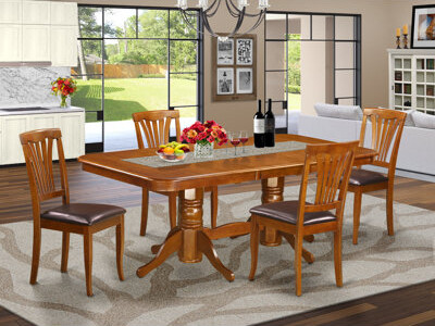 August Grove Pillsbury Butterfly Leaf Solid Wood Dining Set