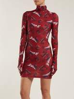 Thumbnail for your product : Vetements Spiderman Print Glove Sleeve Jersey Dress - Womens - Red