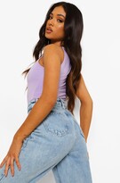 Thumbnail for your product : boohoo Petite Double Layer Bodysuit