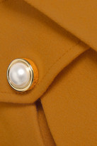 Thumbnail for your product : Mother of Pearl Weston Faux Pearl-embellished Wool-blend Felt Coat