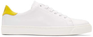 Anya Hindmarch White and Yellow Smiley Sneakers