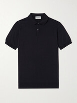 Thumbnail for your product : John Smedley Payton Slim-Fit Wool and Cotton-Blend Polo Shirt