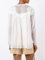 Thumbnail for your product : Chloé Cherry Guipure Blouse