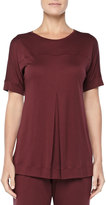 Thumbnail for your product : Hanro Tribeca Jersey Pleated Pants, Maroon