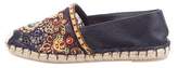 Thumbnail for your product : Valentino Woven Leather Espadrilles