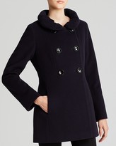 Thumbnail for your product : Cinzia Rocca Coat - Due Double Breasted Ruffle Collar