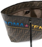 Thumbnail for your product : Fendi Pre Owned Zucca Pattern Shoulder Tote Bag
