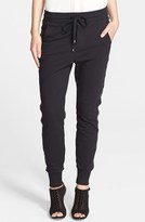 Thumbnail for your product : Vince Faux Leather Side Strapping Sweatpants