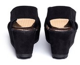 Thumbnail for your product : Nobrand 'Federica' metallic cubic insole platform wedge sandals