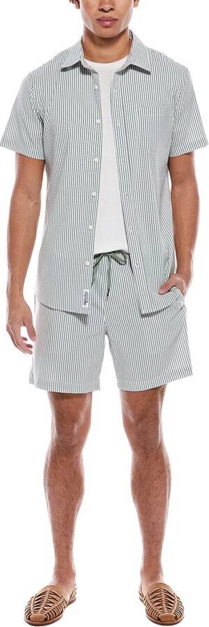 Mr.Swim 2Pc Seersucker Canana Swim Set