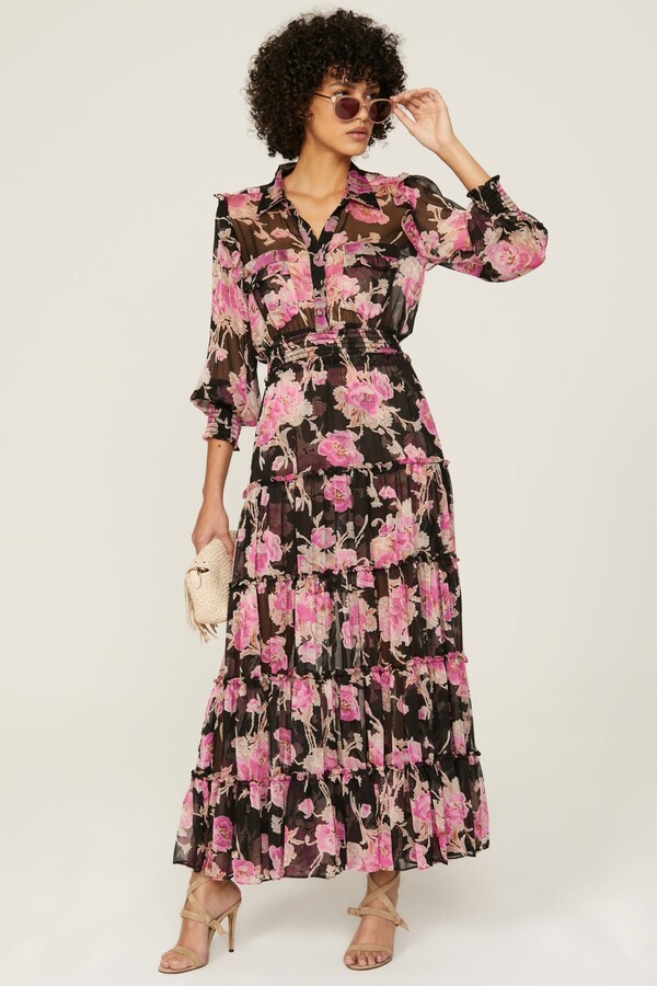 MISA Aydeniz Dress Multicolored-pink-print