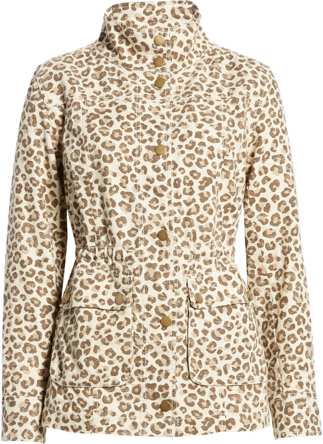 Caslon Cinch Waist Linen Blend Utility Jacket ShopStyle