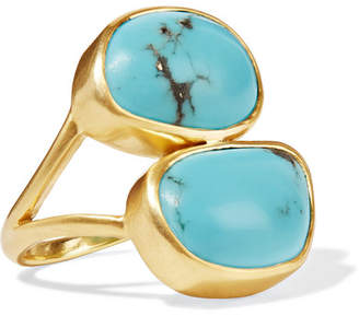 Pippa Small 18-karat Gold Turquoise Ring
