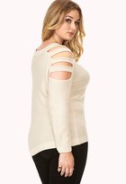 Thumbnail for your product : Forever 21 FOREVER 21+ Plus Size Cutout Shoulder Sweater