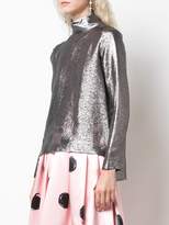 Thumbnail for your product : Dice Kayek structured shoulders blouse