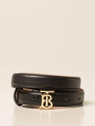 Burberry Tb Leather Belt - ShopStyle