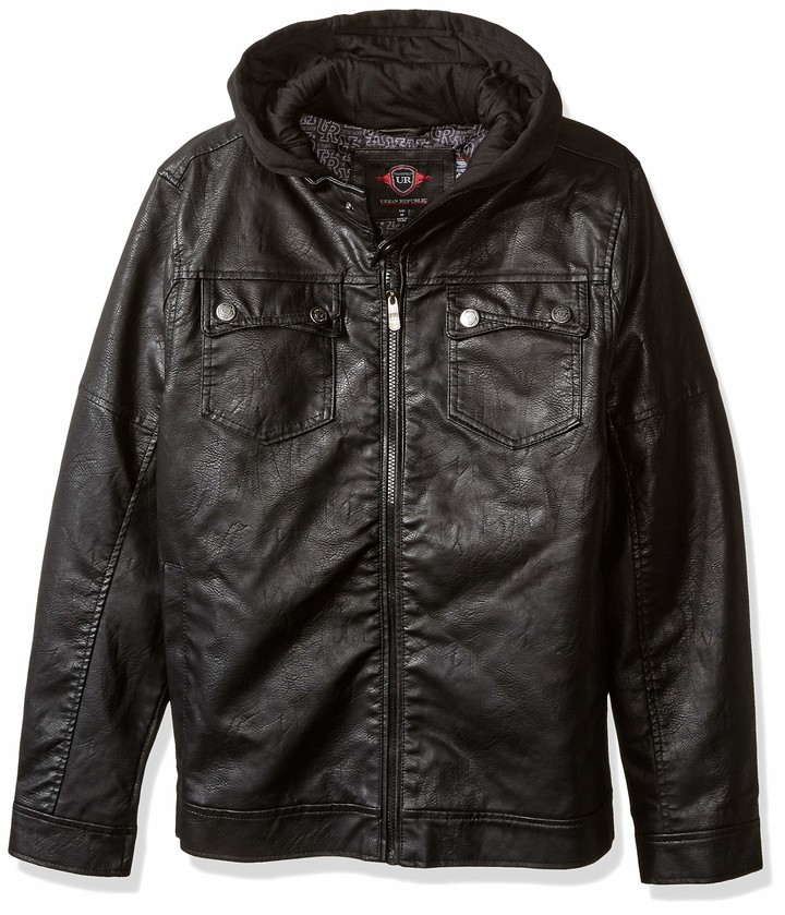 Urban Republic Mens Faux Leather Jacket - ShopStyle