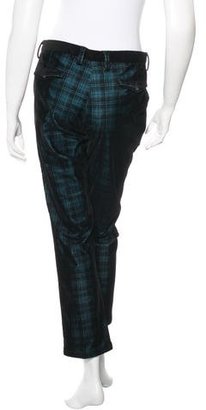 Burberry Mid-Rise Check Pants