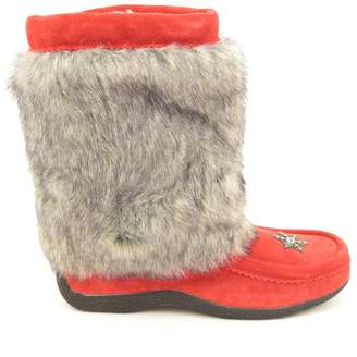 Barbo Women's Alisa Winter Boot Faux Rabbit Fur Size6