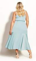 Thumbnail for your product : City Chic Ruffle Amore Maxi Dress - seafoam