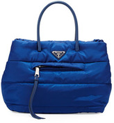 Thumbnail for your product : Prada Tessuto Bomber Shopper Bag, Blue (Bluette)