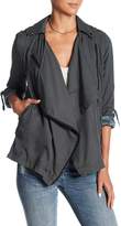 Thumbnail for your product : Blank NYC Roll Sleeve Drape Jacket