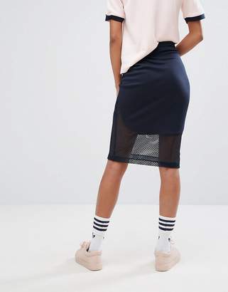 adidas Osaka Midi Skirt In Navy