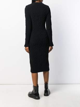 Philosophy di Lorenzo Serafini cable knit midi dress