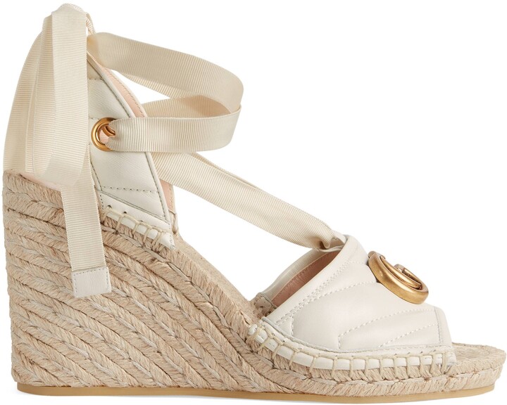 Gucci Women's platform matelasse espadrille ShopStyle