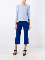 Thumbnail for your product : L'Autre Chose piped trim cropped trousers