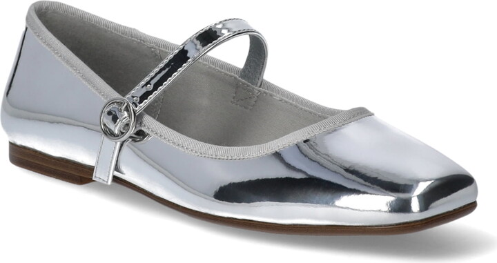 Scoop Womens Faux Leather Mary Jane Flats