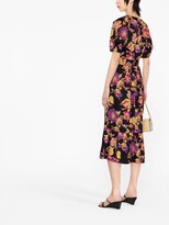 Thumbnail for your product : Diane von Furstenberg Floral-Print Belted-Waist Dress