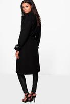 Thumbnail for your product : boohoo Cindy D-Ring Belted Coat