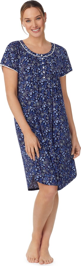 Aria Women’s Raglan Sleeve Scoop Neck 40″ Nightgown, Sizes XS to 5X