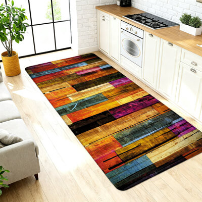 Brayden Studio Anti-Fatigue Kitchen Mats Set Of 2 Waterproof Non-Slip Floor Rugs With Cushioned Support For Standing Comfort At Sink Laundry And Kitchen Areas St