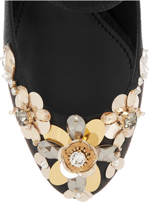 Dolce & Gabbana Embellished brocade Mary Jane pumps