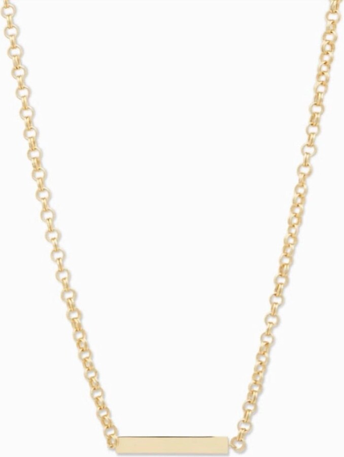 Gorjana Women's Lou Tag Necklace In Gold