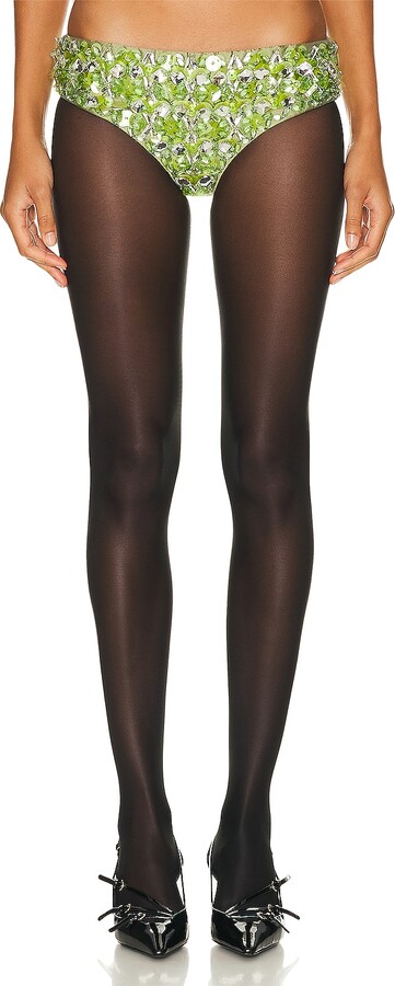 Miu Miu Abstract Underwear in Green