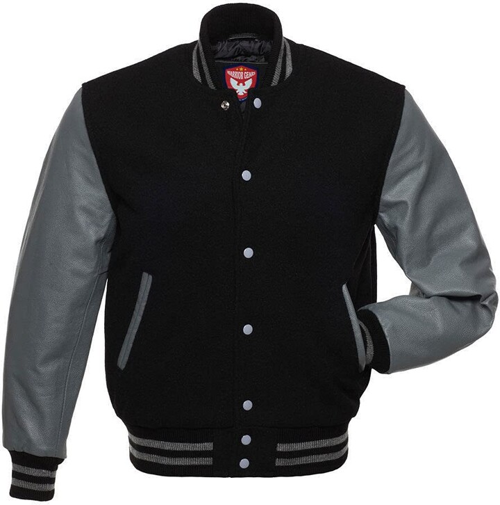 Warrior Gears Mens Varsity Jackets with Wool Body and Leather Sleeves ...
