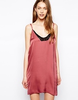 Thumbnail for your product : Love Cami Dress with Lace Trim - Pink