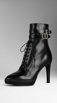 Thumbnail for your product : Burberry Brogue Platform Ankle Boots