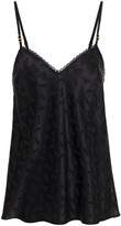 Thumbnail for your product : Stella McCartney Gloria Sprinting Silk-blend Satin-jacquard Camisole