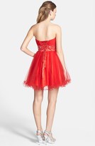 Thumbnail for your product : Faviana Embellished Mesh Fit & Flare Dress